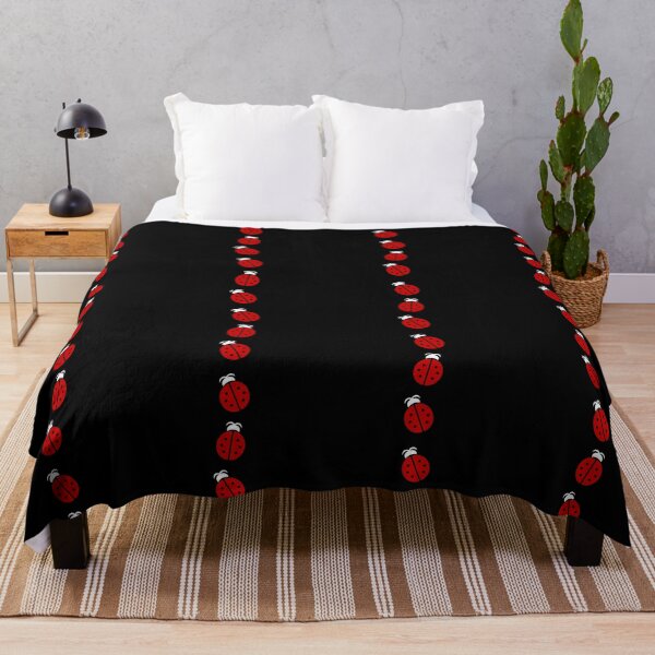 Red ladybug style for adults and children, woman, girl, mom - Red ladybird Throw Blanket