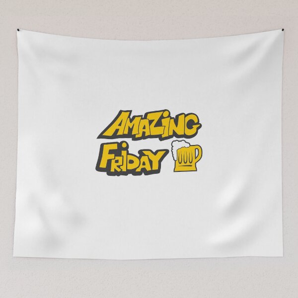 Item preview, Amazing Friday Yellow Beer Novelty Design Graphic Very Funny Cool Novelty Design designed and sold by popotamfriends.
