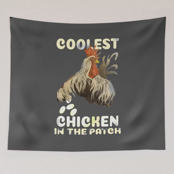 Item preview, Coolest chicken in the patch - chicken meme - designed and sold by vibeno1.