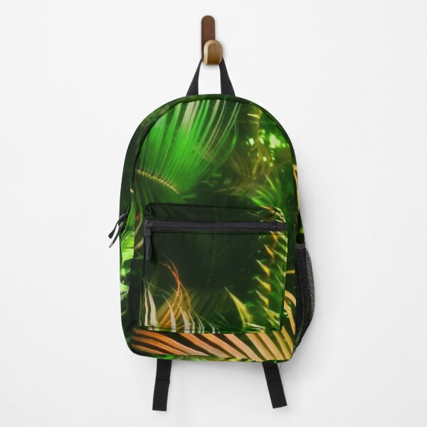 Item preview, Abstract Art Fern Leaf Palm Tropical Print Green And Orange Color designed and sold by Mary Riley.