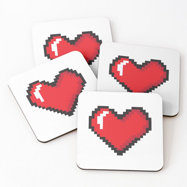 Item preview, Pixel Heart Sticker - retro 8 bit game style designed and sold by mrsupicku.