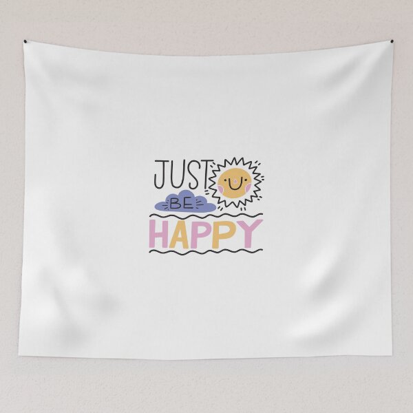 Item preview, just-be-happy-lettering Graphic Very Funny Cool Novelty Design designed and sold by popotamfriends.