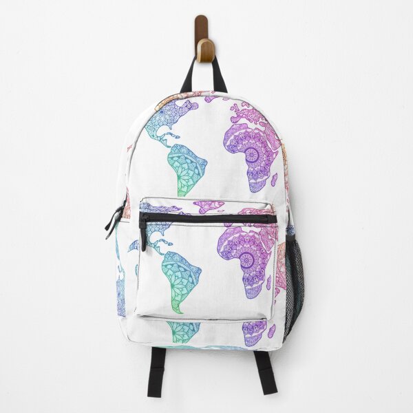 Item preview, World Map Rainbow Mandala  designed and sold by gulmohars.