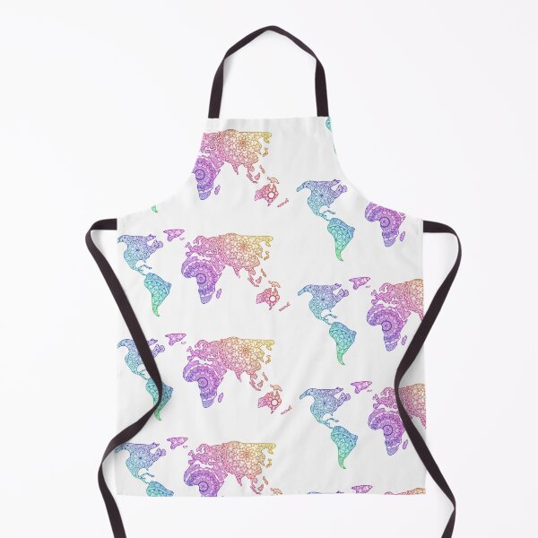 Item preview, World Map Rainbow Mandala  designed and sold by gulmohars.