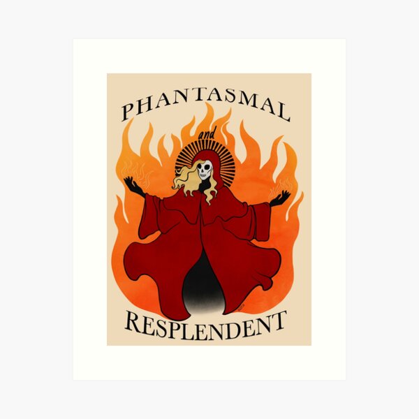 Vista previa del artículo con la obra «Fantasmal y resplandeciente», diseñado y vendido por Ludo Daw.