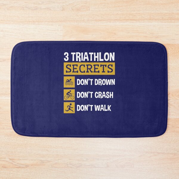 Item preview, Funny Triathlon 3 Triathlon Secrets Don't Drown Don't Crash Don't Walk designed and sold by jaygo.
