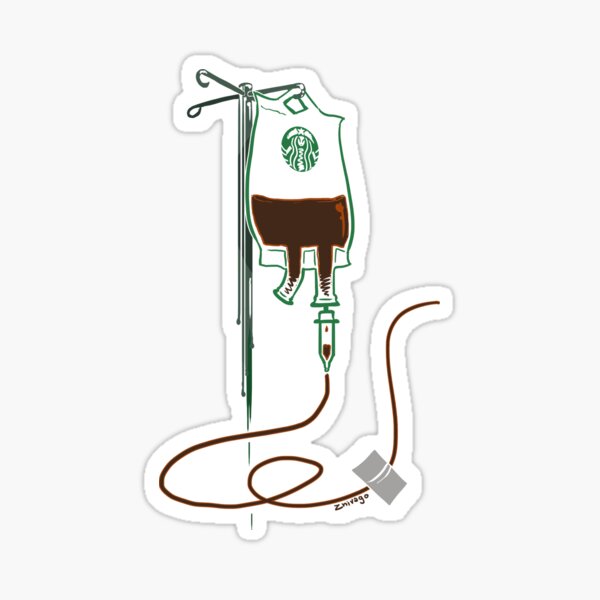 Starbucks Caffeine Queen Coffee Sticker | Water Bottle Sticker | Laptop  Sticker | Bumper Sticker | Planner Sticker