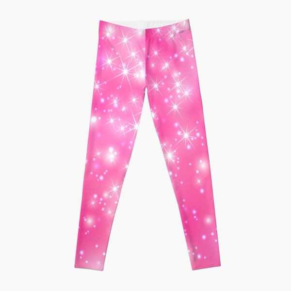 Pink Glitter Sparkle Print' Adult Leggings