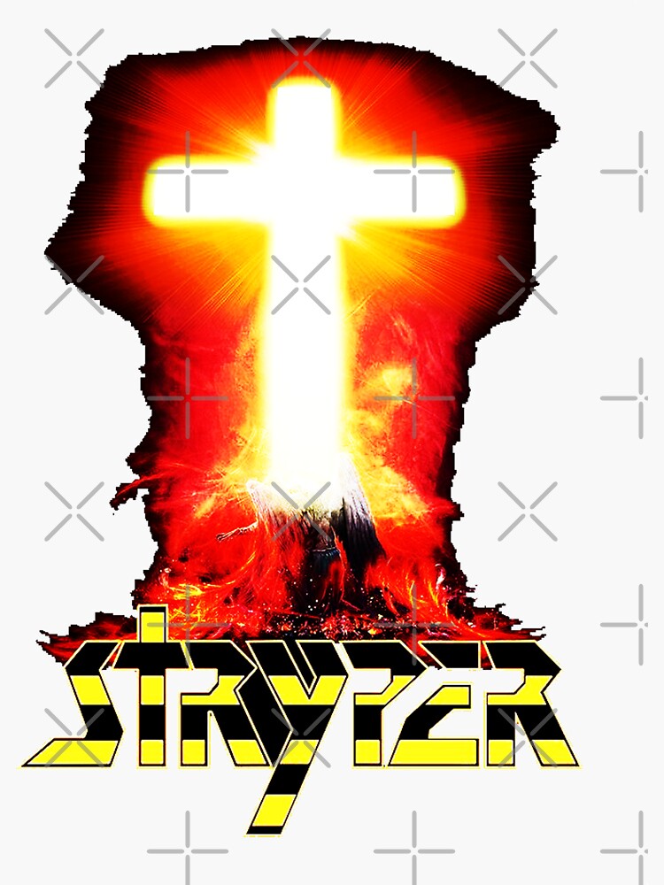 "stryper logo christian rock band 90art" Sticker by wlabro14 Redbubble