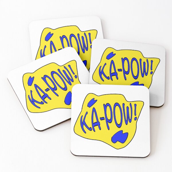 Item preview, Ka-Pow - Vintage Comicbook sound effect - Blue Yellow designed and sold by BusyMonkeys.