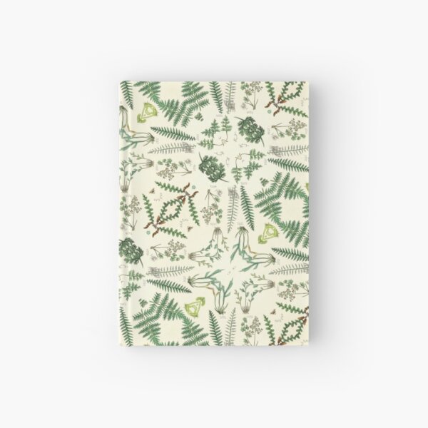 Victorian Botanic Fern Pattern Hardcover Journal