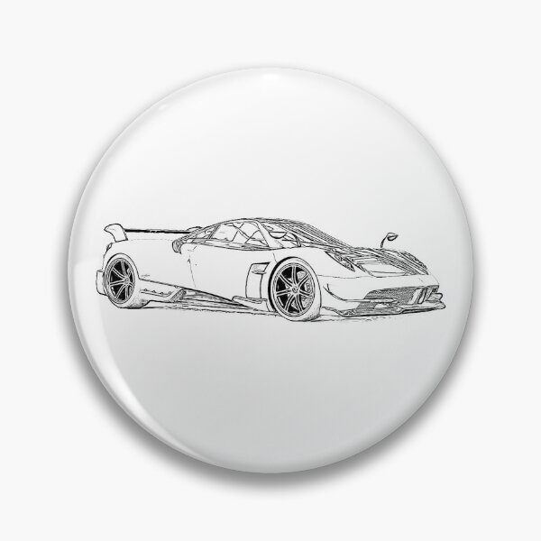 Item preview, Pagani Huayra Supercar Racing Wireframe designed and sold by Auto-Prints.