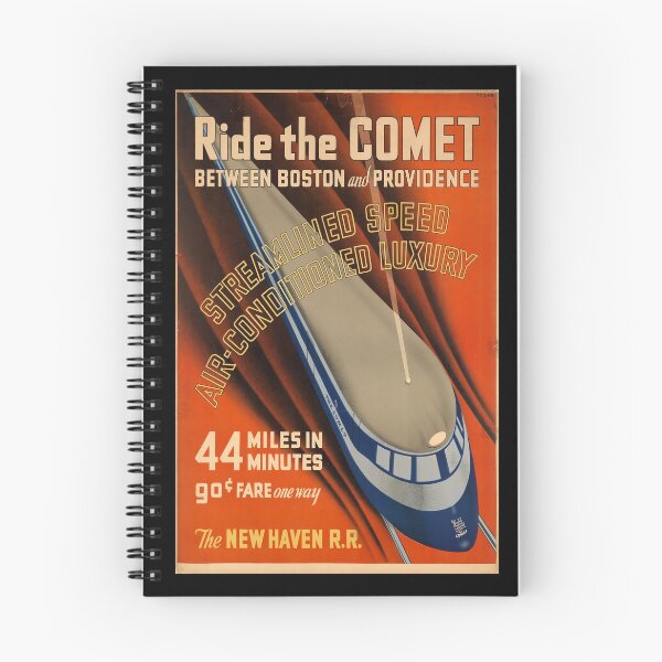 Artikelvorschau, retro Ride the Comet entworfen und verkauft von CorasPosters.