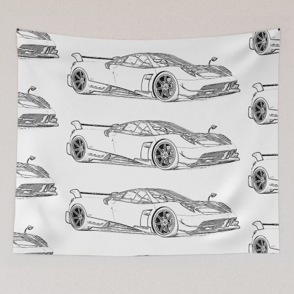 Item preview, Pagani Huayra Supercar Racing Wireframe designed and sold by Auto-Prints.