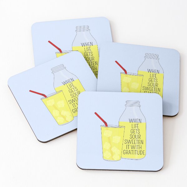 Item preview, Lemonade with Gratitude Quote designed and sold by Miss Tea Positive.