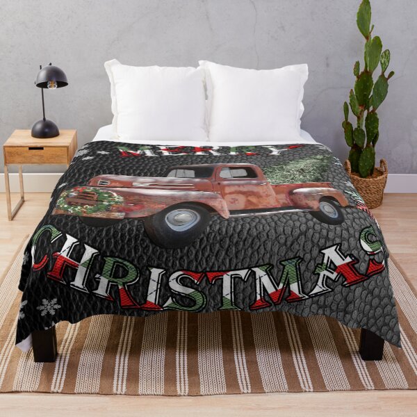 Item preview, Merry Christmas Country Rustic Vintage Red Truck Design Snowy Christmas designed and sold by Cute & Sassy Custom Gifting Boutiques.