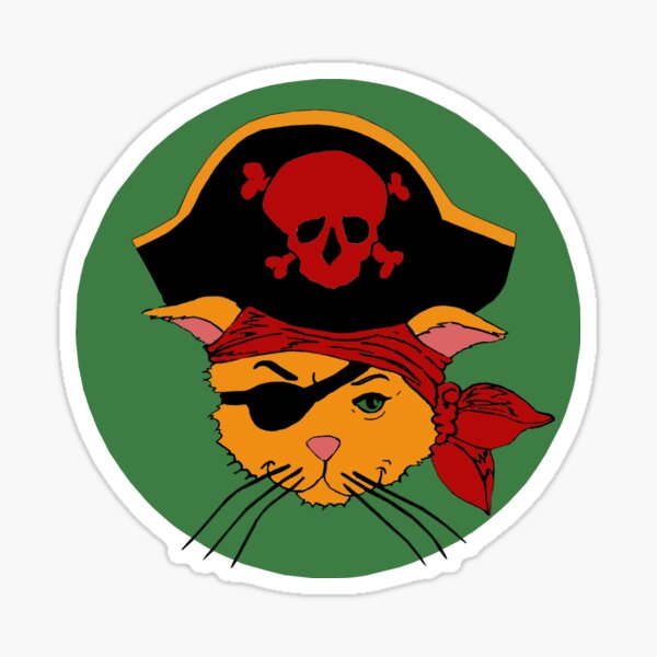 The Dread Pirate Kitty Sticker