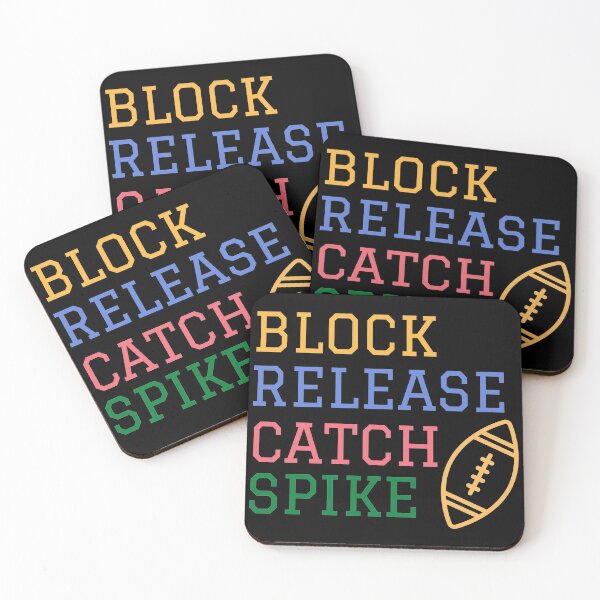 Item preview, block release catch spike football lover designed and sold by GoodyLeo.