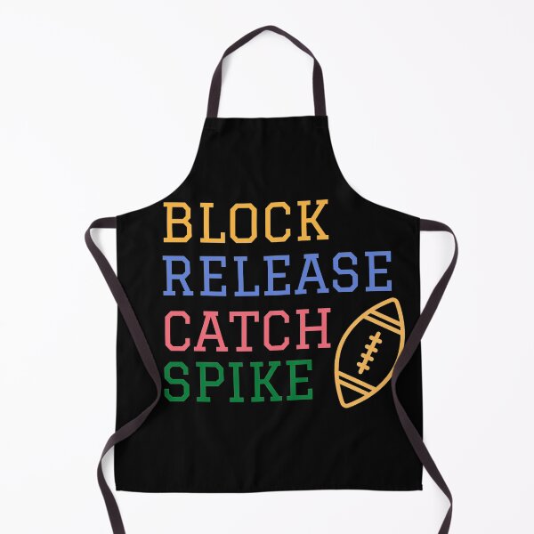 Item preview, block release catch spike football lover designed and sold by GoodyLeo.