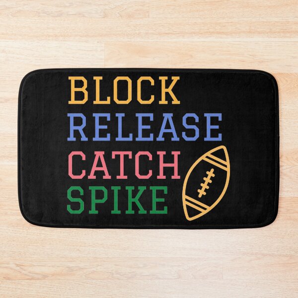 Item preview, block release catch spike football lover designed and sold by GoodyLeo.