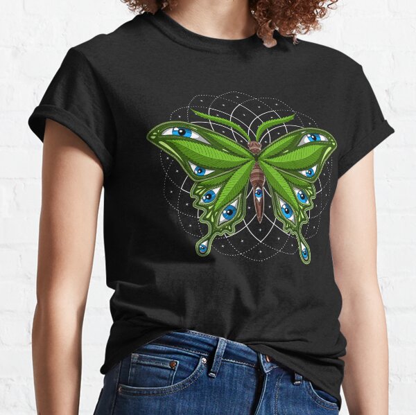 Butterfly Colorful Cute Minimal Aesthetic Teen Girls Women Premium T-Shirt