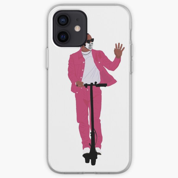 Lewis Hamilton en rose au Grand Prix d'Émilie-Romagne 2020 à Imola Coque souple iPhone