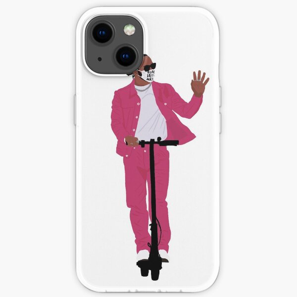 Lewis Hamilton in Pink beim Emilia Romagna Grand Prix 2020 in Imola iPhone Flexible Hülle