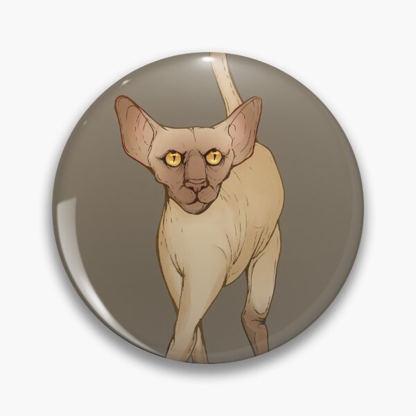 Item preview, Crouching cat on a gray background designed and sold by forestmagic.