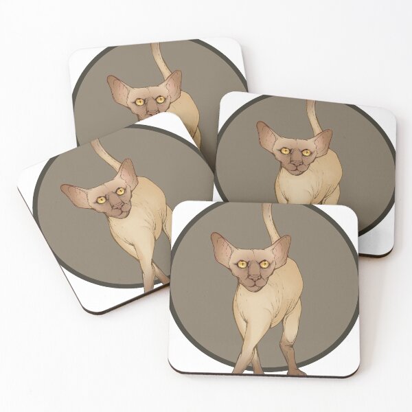 Item preview, Crouching cat on a gray background designed and sold by forestmagic.