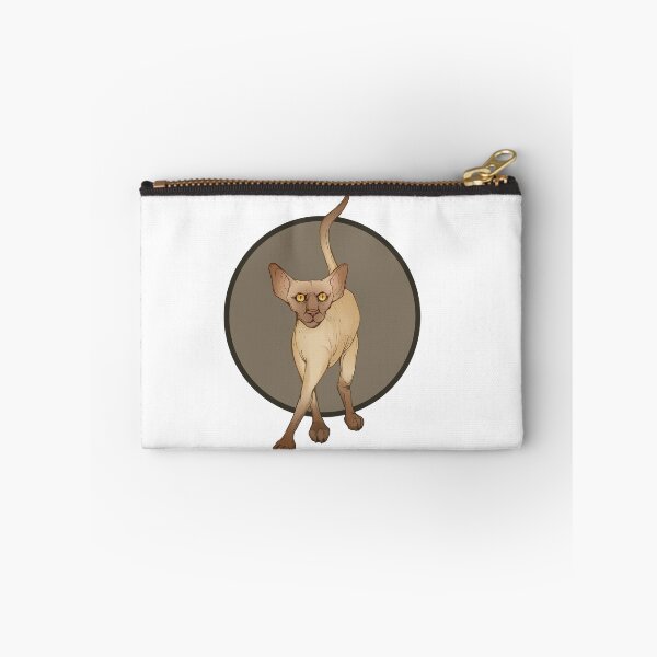 Item preview, Crouching cat on a gray background designed and sold by forestmagic.