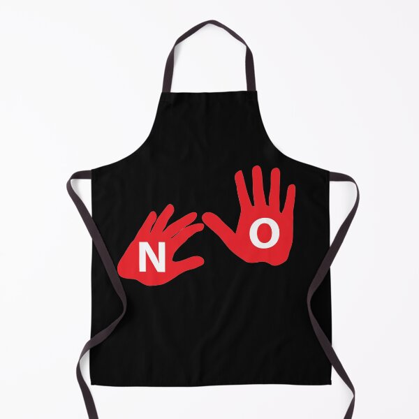 Item preview, Say NO (illustration using hands) designed and sold by TrendingMerch20.