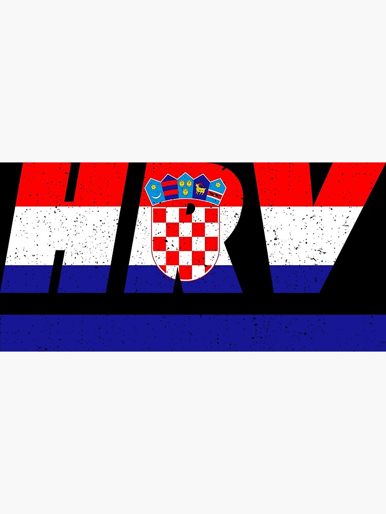 hrv-croatia-croatian-iso-code-3166-poster-for-sale-by-ark66-redbubble