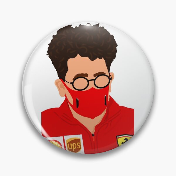 Item preview, Mattia Binotto, Ferrari Teamboss, at the 2020 Italian Grand Prix at Imola designed and sold by royaldutchness.