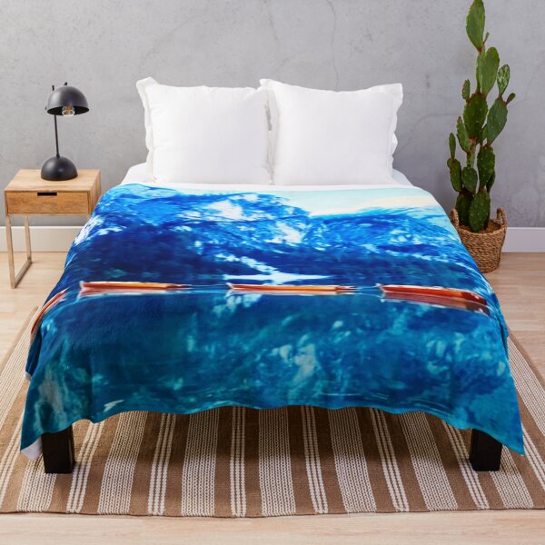 Item preview, SNOW MOUNTAINS WITH BOATS designed and sold by 3Akshithaa.