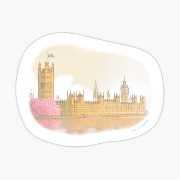 London's Palace of Westminster Sticker