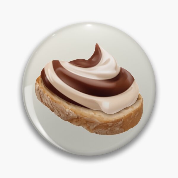 Item preview, Swirly Milk Chocolate and Vanilla Hazelnut Spread on Bread designed and sold by Alicia Chee.