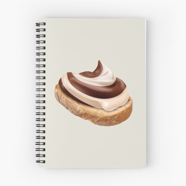 Item preview, Swirly Milk Chocolate and Vanilla Hazelnut Spread on Bread designed and sold by Alicia Chee.