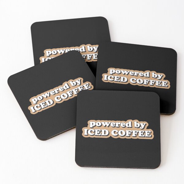 Item preview, Powered by iced coffee designed and sold by Statim.