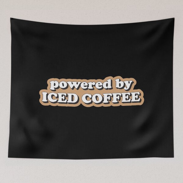 Item preview, Powered by iced coffee designed and sold by Statim.