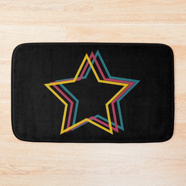 Item preview, Retro star of cyan, magenta and pale yellow designed and sold by Dankio.