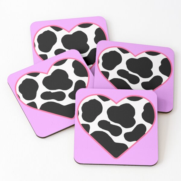 Item preview, basic y2k cow print heart designed and sold by elizastreet.