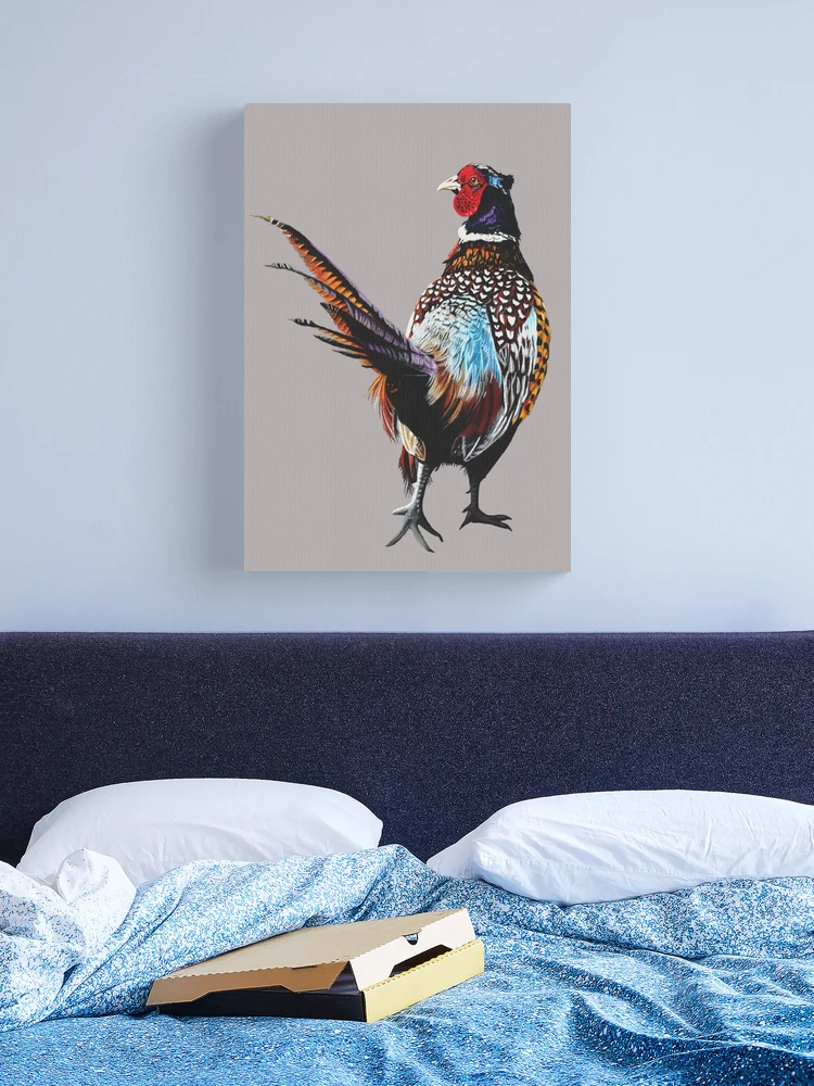 Pheasant Feathers | Large Solid-Faced Canvas Wall Art Print | Great Big Canvas