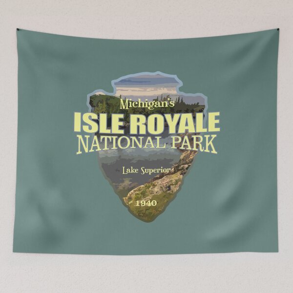 Item preview, Isle Royale National Park (arrowhead) designed and sold by curranmorgan.