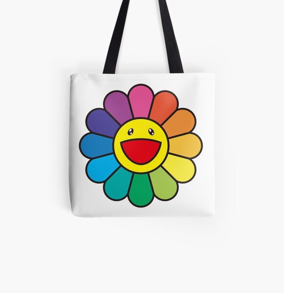 Takashi Murakami Flower Art Tote Bags | Redbubble