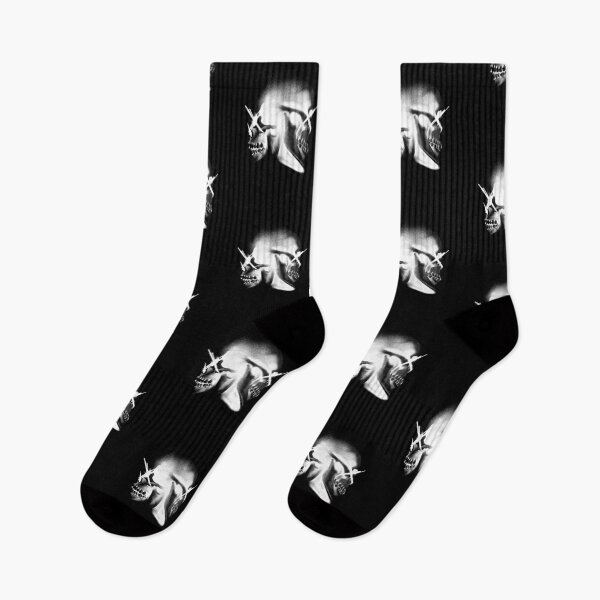 Item preview, Double Skull Black and White Design designed and sold by SimplePickUps.
