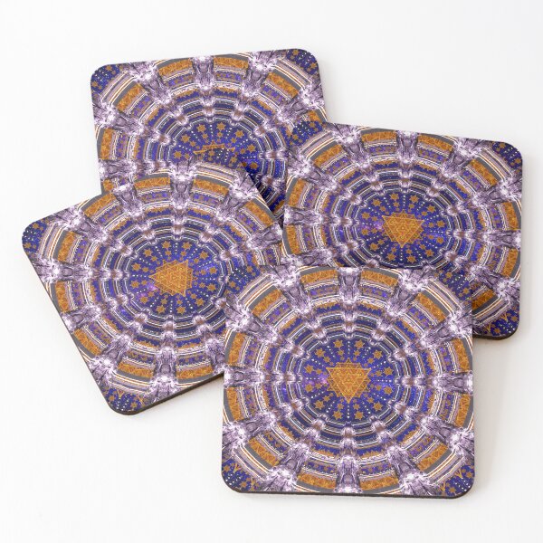 TetraGrid Healing Room Coasters (Set of 4)