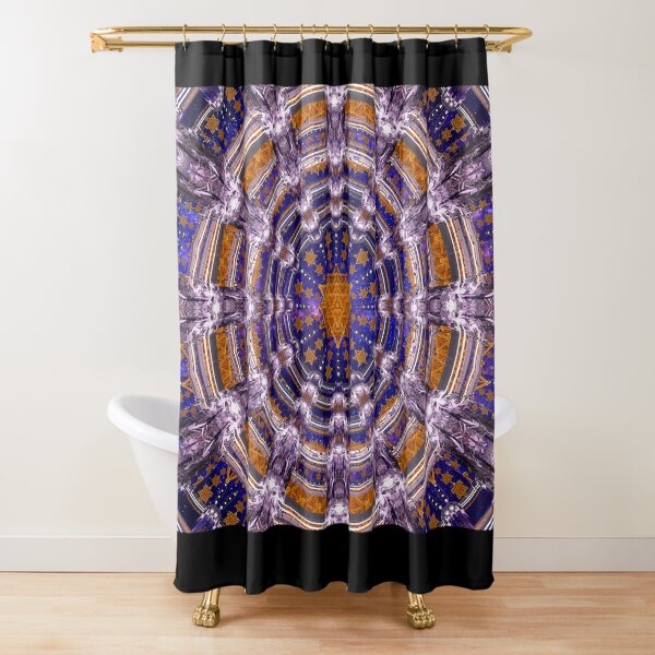 TetraGrid Healing Room Shower Curtain