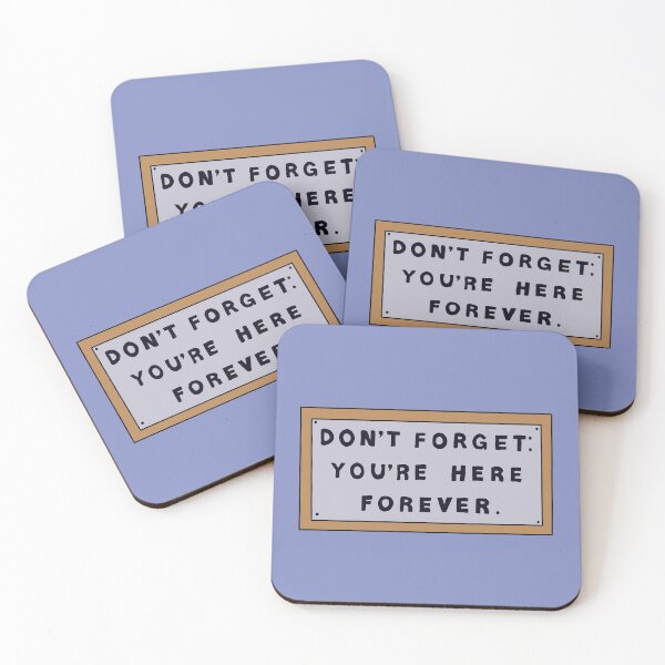 Item preview, Don’t Forget You’re Here Forever Simpsons sign designed and sold by thebcarts.