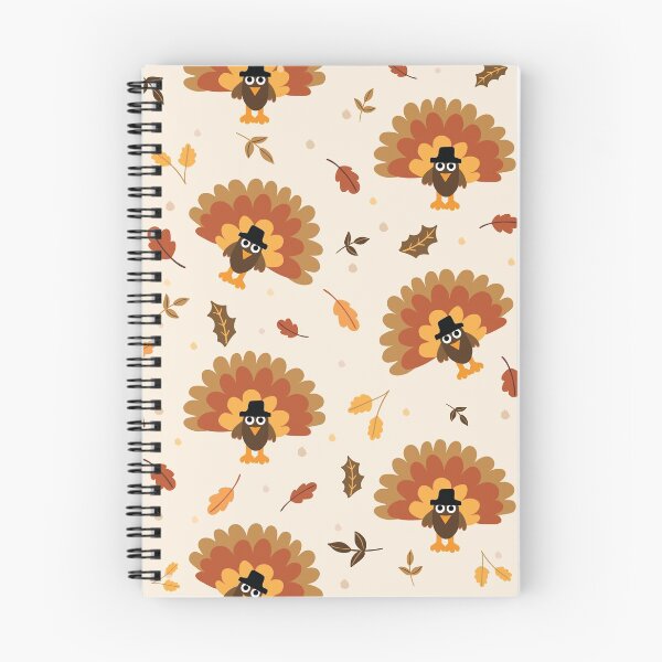 Item preview, Cute Turkey & Leaves Pattern designed and sold by HeraAndKosmos.