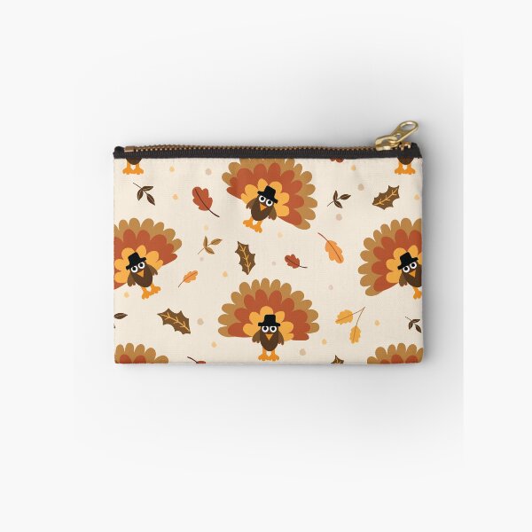Item preview, Cute Turkey & Leaves Pattern designed and sold by HeraAndKosmos.